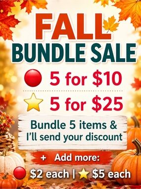 🔴 5 for $10 | ⭐️ 5 for $25 — bundle & save!